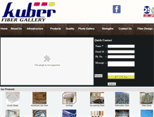 Tablet Screenshot of kuberfibergallery.com